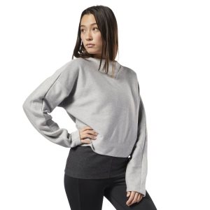 Reebok Training Essentials Sweatshirt Damen - Grau - DE 158-IZL